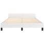 Giroletto con Testiera Bianco 140x200 cm in Similpelle Giroletto con Testiera Bianco 140x200 cm in Similpelle