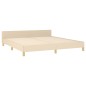 vidaXL Giroletto senza Materasso Crema 160x200 cm in Tessuto vidaXL Giroletto senza Materasso Crema 160x200 cm in Tessuto