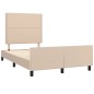 Giroletto con Testiera Cappuccino 120x200 cm in Similpelle Giroletto con Testiera Cappuccino 120x200 cm in Similpelle