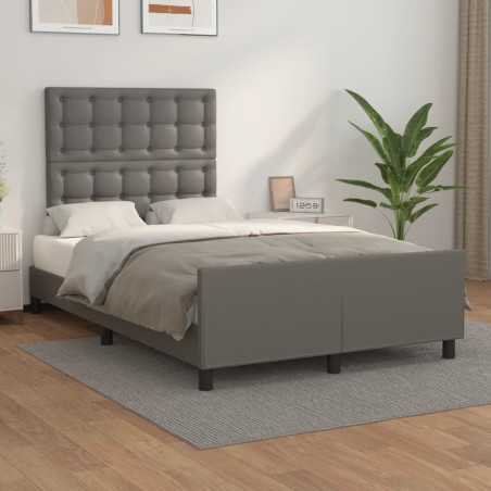 vidaXL Giroletto con Testiera Crema 120x200 cm in Similpelle