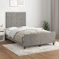 vidaXL Giroletto senza Materasso Grigio Chiaro 120x200 cm Velluto vidaXL Giroletto senza Materasso Grigio Chiaro 120x200 cm Velluto