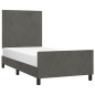 vidaXL Giroletto senza Materasso Grigio Scuro 80x200 cm Velluto vidaXL Giroletto senza Materasso Grigio Scuro 80x200 cm Velluto