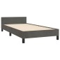 vidaXL Giroletto senza Materasso Grigio Scuro 90x200 cm Velluto vidaXL Giroletto senza Materasso Grigio Scuro 90x200 cm Velluto