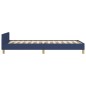 vidaXL Giroletto con Testiera Blu 90x190 cm in Tessuto