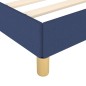 vidaXL Giroletto con Testiera Blu 90x190 cm in Tessuto