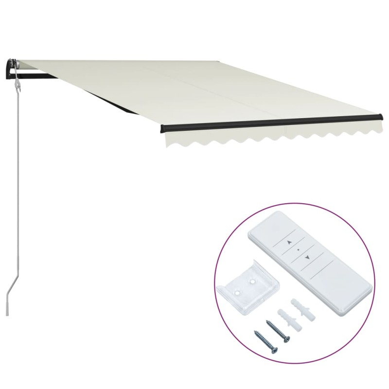 Tenda da Sole Retrattile Automatica 300x250 cm Crema Tenda da Sole Retrattile Automatica 300x250 cm Crema