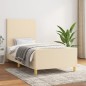 Giroletto con Testiera Crema 90x190 cm in Tessuto Giroletto con Testiera Crema 90x190 cm in Tessuto