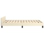 Giroletto con Testiera Crema 120x200 cm in Similpelle Giroletto con Testiera Crema 120x200 cm in Similpelle