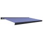 Tenda a Cassonetto Motorizzata 500x300 cm Blu e Bianco Tenda a Cassonetto Motorizzata 500x300 cm Blu e Bianco