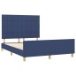 vidaXL Giroletto senza Materasso Blu 140x190 cm in Tessuto vidaXL Giroletto senza Materasso Blu 140x190 cm in Tessuto