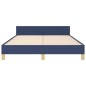 vidaXL Giroletto senza Materasso Blu 140x190 cm in Tessuto vidaXL Giroletto senza Materasso Blu 140x190 cm in Tessuto
