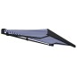 Tenda a Cassonetto Motorizzata 500x300 cm Blu e Bianco Tenda a Cassonetto Motorizzata 500x300 cm Blu e Bianco
