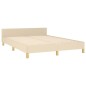 Giroletto con Testiera Crema 140x190 cm in Tessuto Giroletto con Testiera Crema 140x190 cm in Tessuto