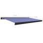 Tenda a Cassonetto Motorizzata 500x300 cm Blu e Bianco Tenda a Cassonetto Motorizzata 500x300 cm Blu e Bianco