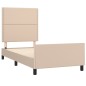 Giroletto con Testiera Cappuccino 100x200 cm in Similpelle Giroletto con Testiera Cappuccino 100x200 cm in Similpelle