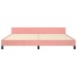 Giroletto con Testiera Rosa 200x200 cm in Velluto Giroletto con Testiera Rosa 200x200 cm in Velluto