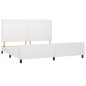 Giroletto con Testiera Bianco 200x200 cm in Similpelle