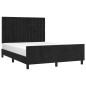 vidaXL Giroletto senza Materasso Nero 140x190 cm in Velluto vidaXL Giroletto senza Materasso Nero 140x190 cm in Velluto