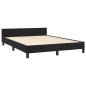 vidaXL Giroletto senza Materasso Nero 140x190 cm in Velluto vidaXL Giroletto senza Materasso Nero 140x190 cm in Velluto