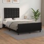 Giroletto con Testiera Nero 120x200 cm in Similpelle Giroletto con Testiera Nero 120x200 cm in Similpelle
