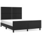vidaXL Giroletto con Testiera Nero 140x190 cm in Similpelle
