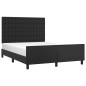 vidaXL Giroletto con Testiera Nero 140x190 cm in Similpelle