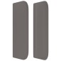 Testiera ad Orecchio Grigio 93x16x78/88 cm in Similpelle Testiera ad Orecchio Grigio 93x16x78/88 cm in Similpelle