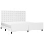 Giroletto con Testiera Bianco 180x200 cm in Similpelle Giroletto con Testiera Bianco 180x200 cm in Similpelle