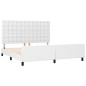 Giroletto con Testiera Bianco 180x200 cm in Similpelle Giroletto con Testiera Bianco 180x200 cm in Similpelle