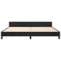 vidaXL Giroletto senza Materasso Nero 200x200 cm in Velluto