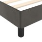 vidaXL Giroletto senza Materasso Grigio Scuro 90x190 cm Velluto vidaXL Giroletto senza Materasso Grigio Scuro 90x190 cm Velluto