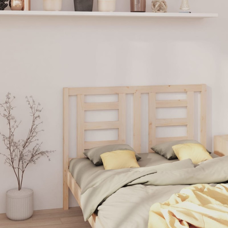 Testiera per Letto 126x4x100 cm in Legno Massello di Pino Testiera per Letto 126x4x100 cm in Legno Massello di Pino