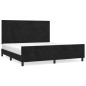 vidaXL Giroletto con Testiera Nero 180x200 cm in Velluto vidaXL Giroletto con Testiera Nero 180x200 cm in Velluto