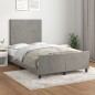 vidaXL Giroletto senza Materasso Grigio Chiaro 120x200 cm Velluto vidaXL Giroletto senza Materasso Grigio Chiaro 120x200 cm Velluto