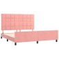 Giroletto con Testiera Rosa 180x200 cm in Velluto Giroletto con Testiera Rosa 180x200 cm in Velluto