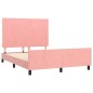 Giroletto con Testiera Rosa 140x190 cm in Velluto Giroletto con Testiera Rosa 140x190 cm in Velluto