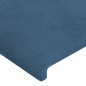 Giroletto con Testiera Blu Scuro 140x190 cm in Velluto Giroletto con Testiera Blu Scuro 140x190 cm in Velluto