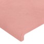 vidaXL Giroletto con Testiera Rosa 140x200 cm in Velluto vidaXL Giroletto con Testiera Rosa 140x200 cm in Velluto