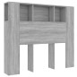 Testiera con Scomparti Grigio Sonoma 120x18,5x104,5 cm Testiera con Scomparti Grigio Sonoma 120x18,5x104,5 cm