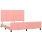 Giroletto con Testiera Rosa 160x200 cm in Velluto Giroletto con Testiera Rosa 160x200 cm in Velluto