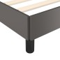 Giroletto con Testiera Grigio 180x200 cm in Similpelle