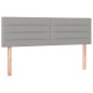 vidaXL Giroletto a Molle con Materasso Grigio Chiaro 140x190cm Tessuto