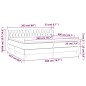 vidaXL Giroletto a Molle con Materasso Nero 200x200 cm in Tessuto