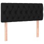 vidaXL Giroletto a Molle con Materasso Nero 90x200 cm in Tessuto