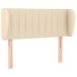 vidaXL Testiera ad Orecchio Crema 103x23x78/88 cm in Tessuto vidaXL Testiera ad Orecchio Crema 103x23x78/88 cm in Tessuto