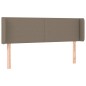 Testiera ad Orecchio Tortora 147x16x78/88 cm in Tessuto Testiera ad Orecchio Tortora 147x16x78/88 cm in Tessuto