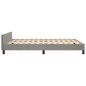 Giroletto con Testiera Grigio Chiaro 140x190 cm in Velluto Giroletto con Testiera Grigio Chiaro 140x190 cm in Velluto