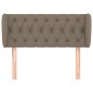 Testiera ad Orecchio Tortora 93x23x78/88 cm in Tessuto Testiera ad Orecchio Tortora 93x23x78/88 cm in Tessuto