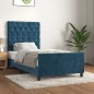 vidaXL Giroletto senza Materasso Blu Scuro 80x200 cm in Velluto vidaXL Giroletto senza Materasso Blu Scuro 80x200 cm in Velluto