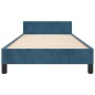 vidaXL Giroletto senza Materasso Blu Scuro 80x200 cm in Velluto vidaXL Giroletto senza Materasso Blu Scuro 80x200 cm in Velluto